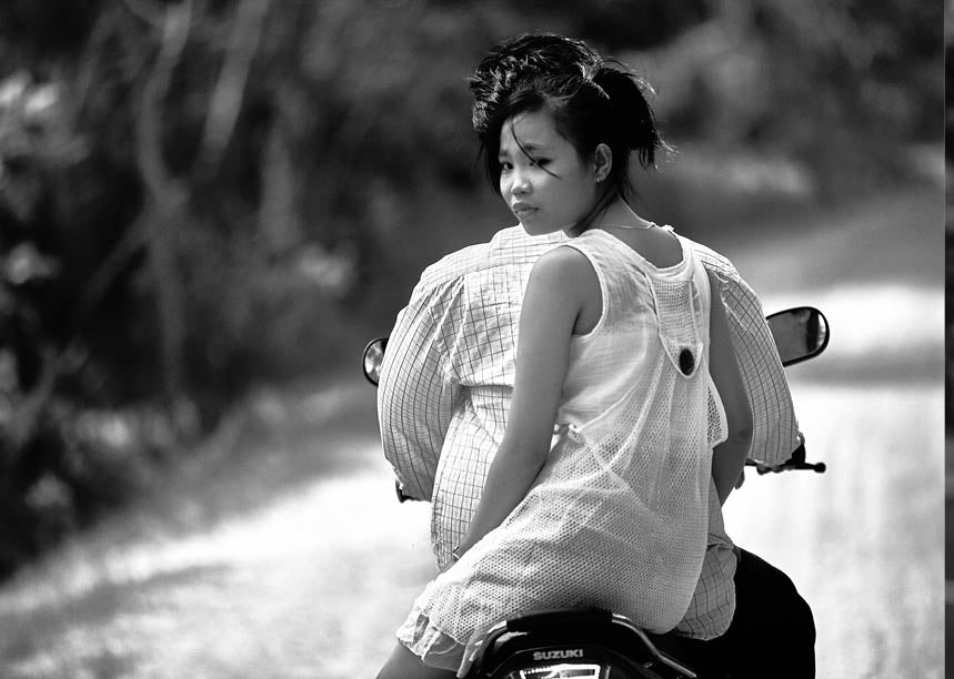 Cambodian Taxi Driver - monochrome zine edition